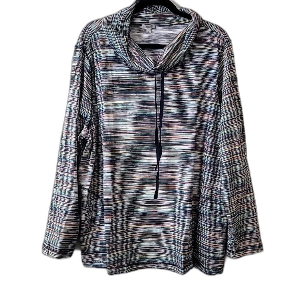 Talbots Colorful Striped Knit Top